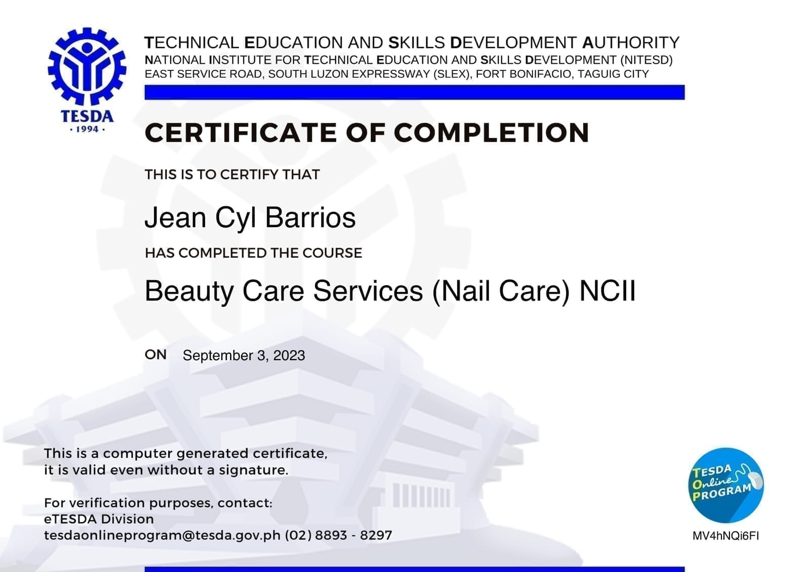 Certification 3
